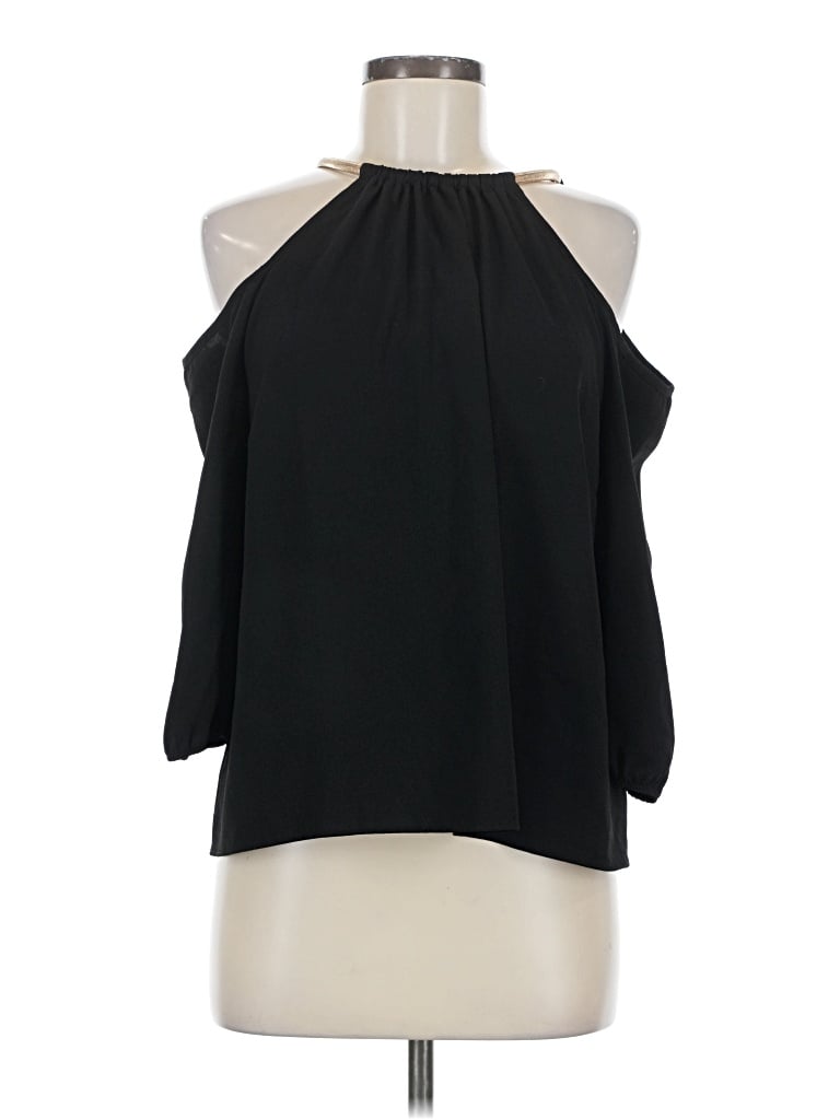 Pre-owned Thalia Sodi Sleeveless Blouse In Black