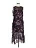 Lewit Floral Purple Cocktail Dress Size 10 - photo 1