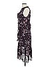 Lewit Floral Purple Cocktail Dress Size 10 - photo 5