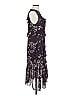 Lewit Floral Purple Cocktail Dress Size 10 - photo 4