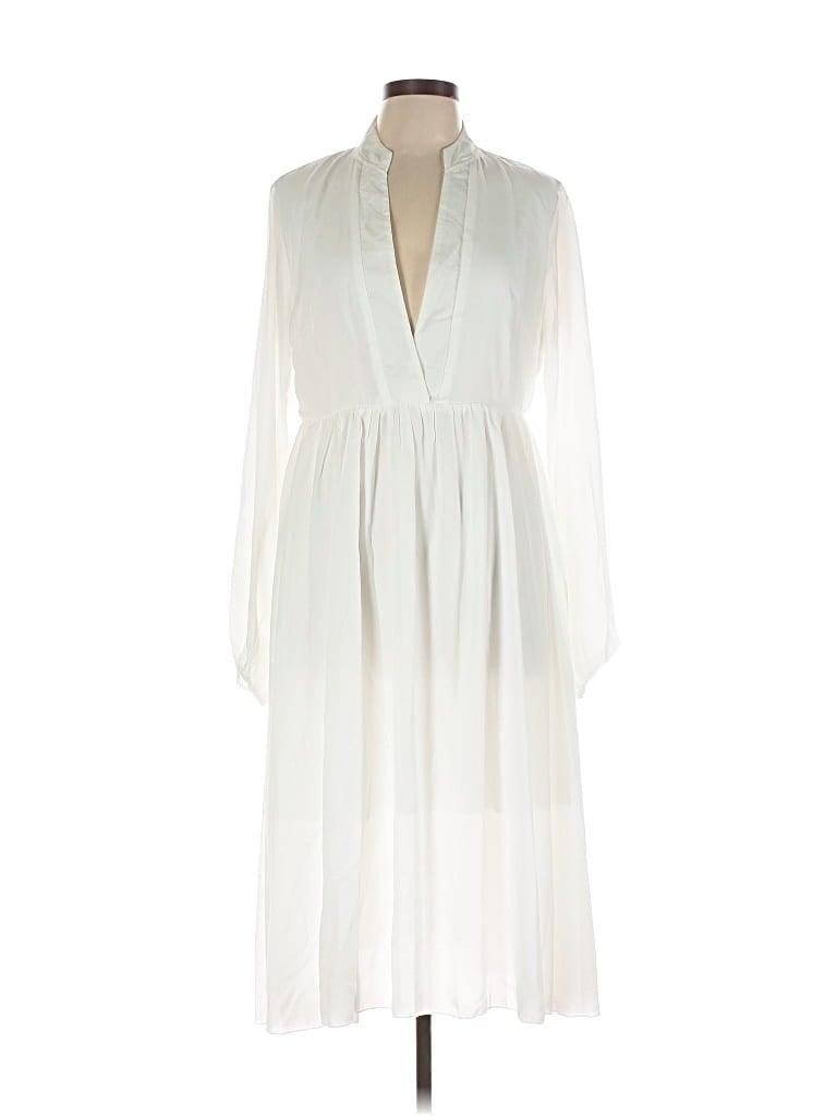 Pre-owned Unbranded Casual Dress In White