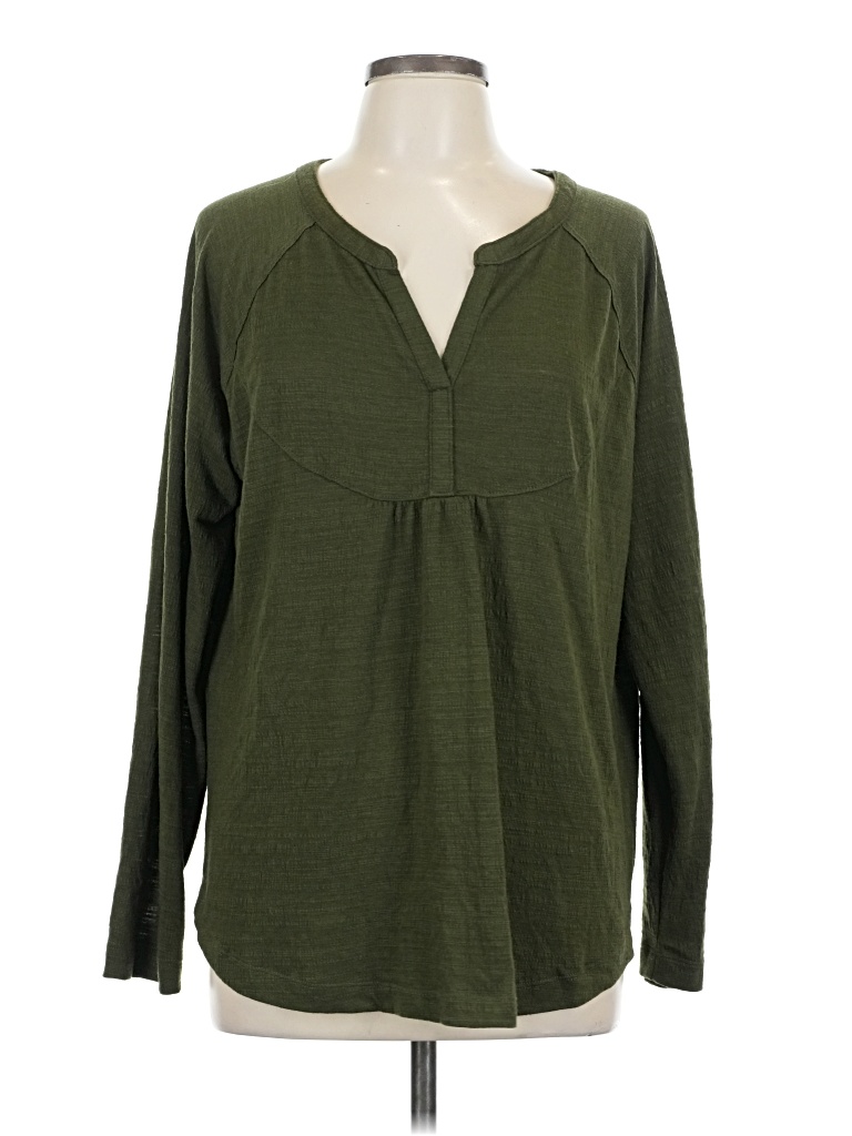 SONOMA GOODS FOR LIFE Pre-owned Long Sleeve Blouse In Green