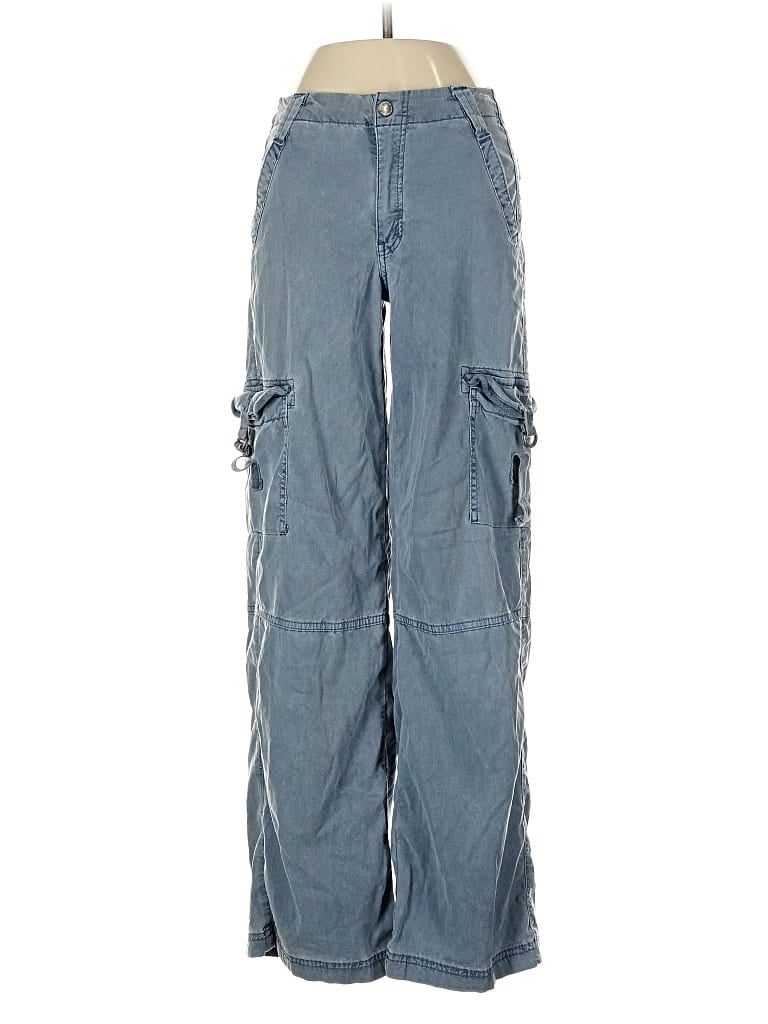 Pre-owned American Eagle Outfitters Cargo Pants In Blue