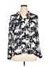 Violet & Claire 100% Polyester Print Ivory Long Sleeve Blouse Size XL - photo 1