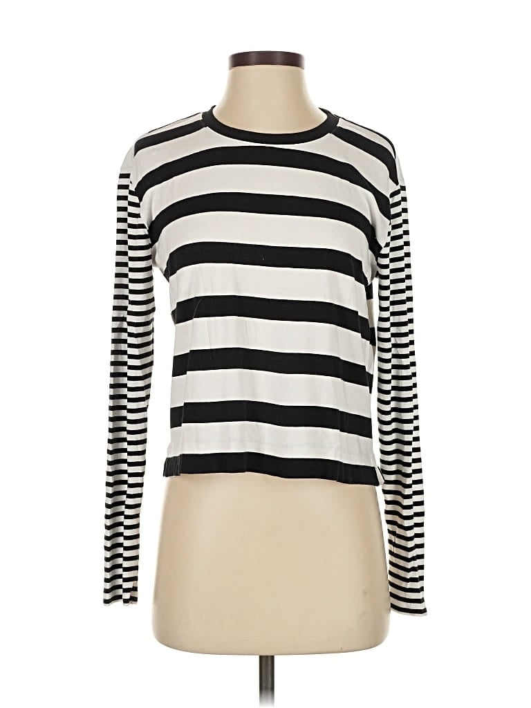 Pre-owned Splendid Long Sleeve T-shirt In White