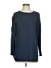 Black Label by Chico's 100% Polyester Blue Long Sleeve Blouse Size 00 - photo 1