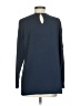 Black Label by Chico's 100% Polyester Blue Long Sleeve Blouse Size 00 - photo 2