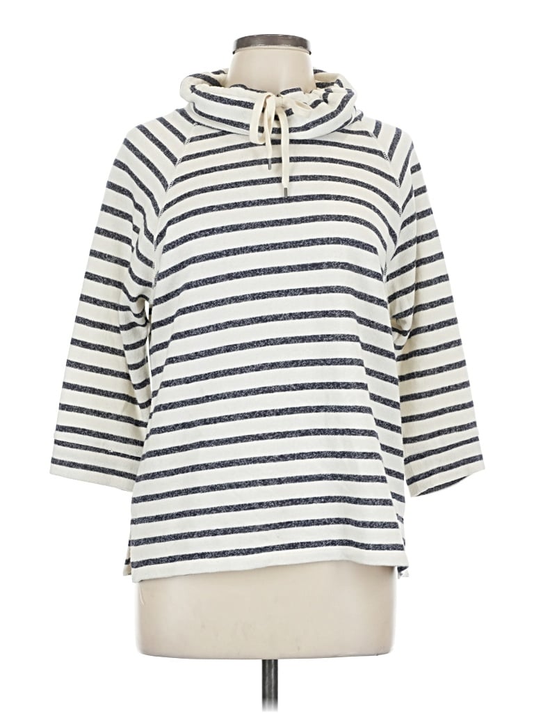 Pre-owned Chaps Pullover Sweater In White