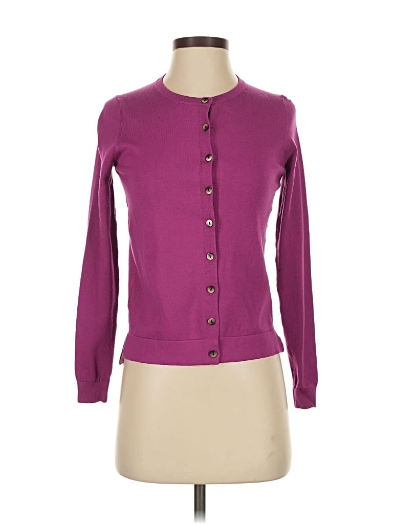 Pre-owned Kirkland Signature Cardigan Sweater In Purple