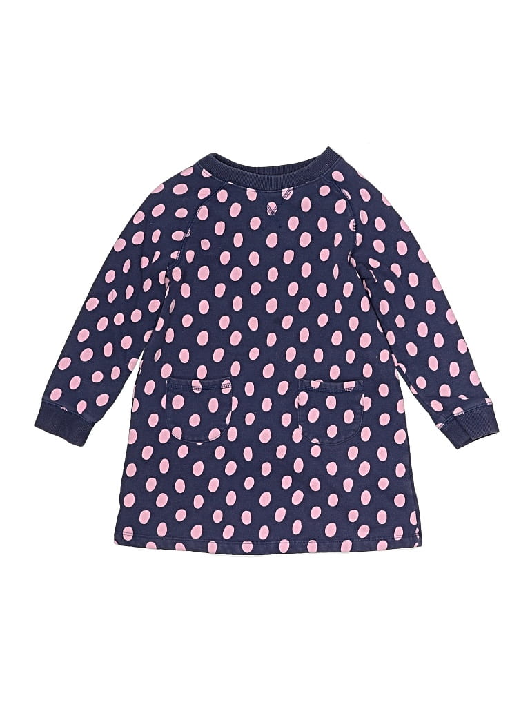 Pre-owned Mini Boden Kids' Dress In Blue