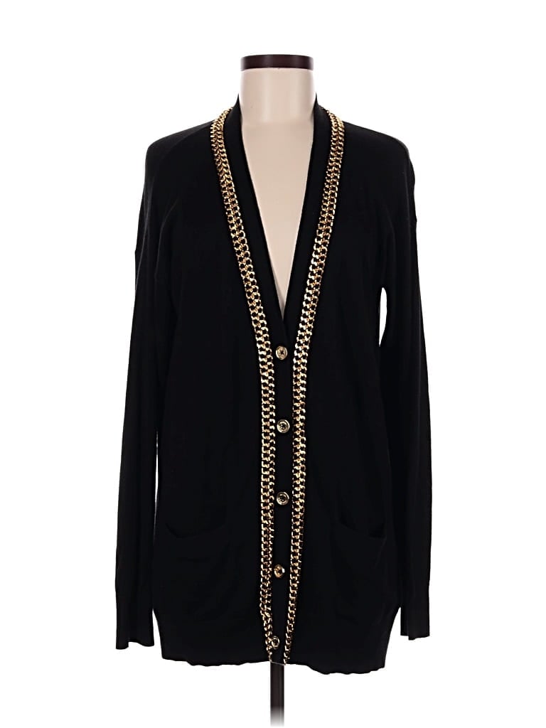 Pre-owned Michael Michael Kors Cardigan Sweater In Black