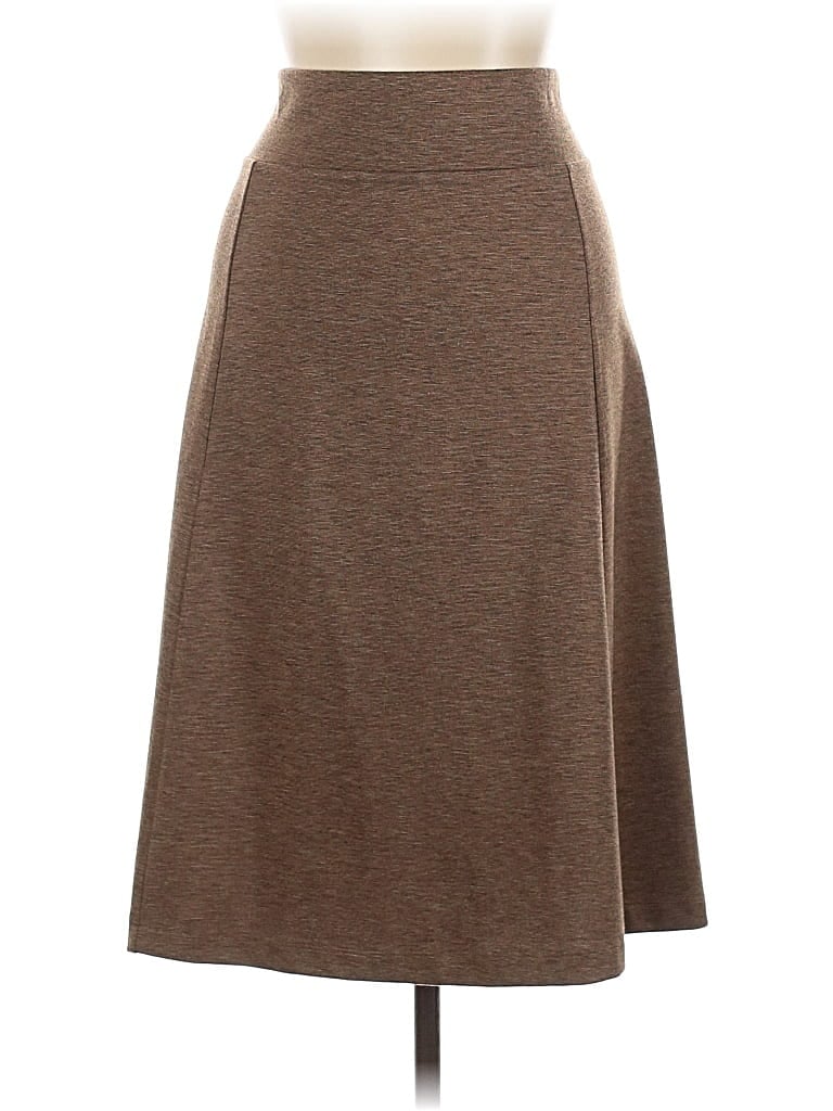 Pre-owned Lands' End Casual Skirt In Brown