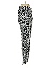 Krazy Larry Print Black Casual Pants Size 4 - photo 4