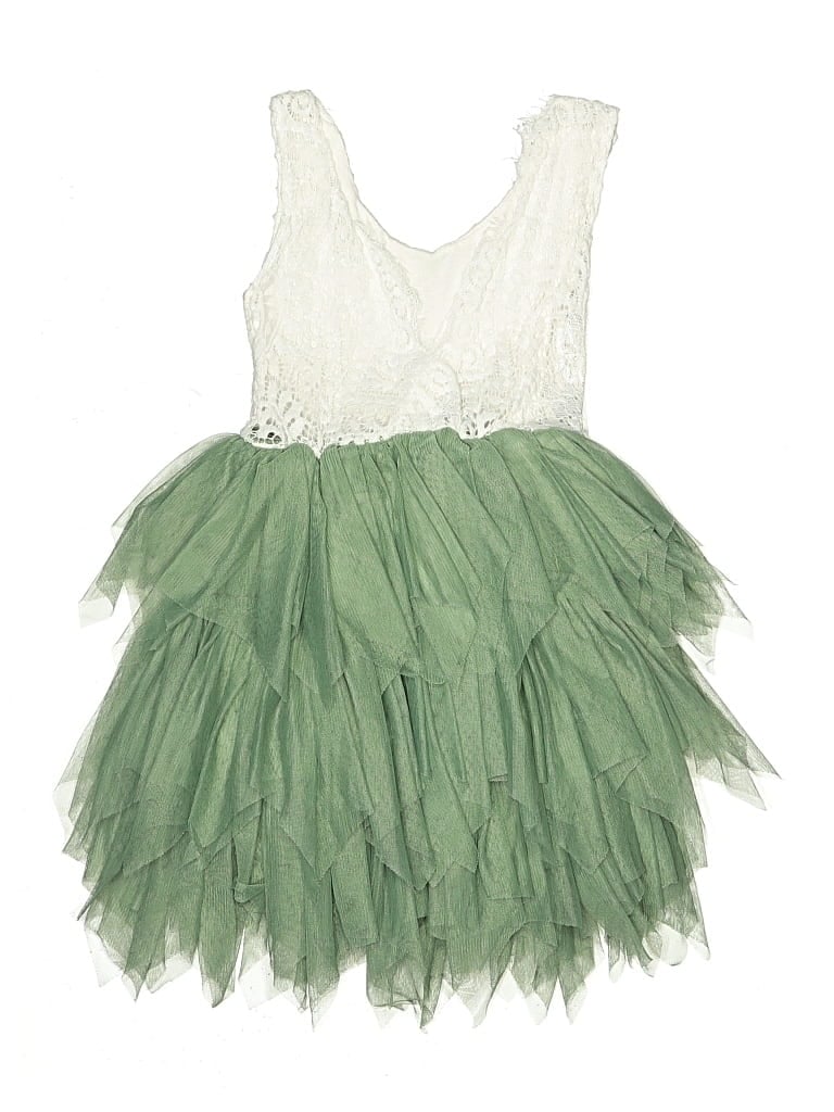Pre-owned Unbranded Kids' Dress In Green