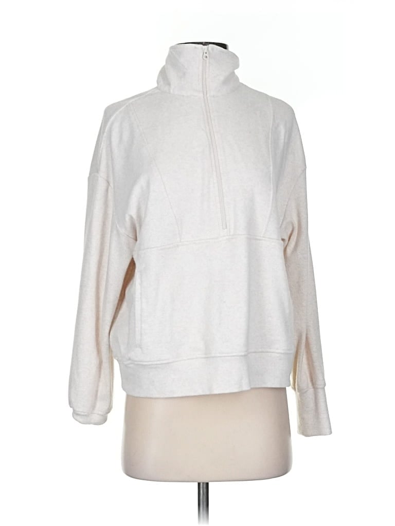 Pre-owned Faherty Fleece Jacket In White