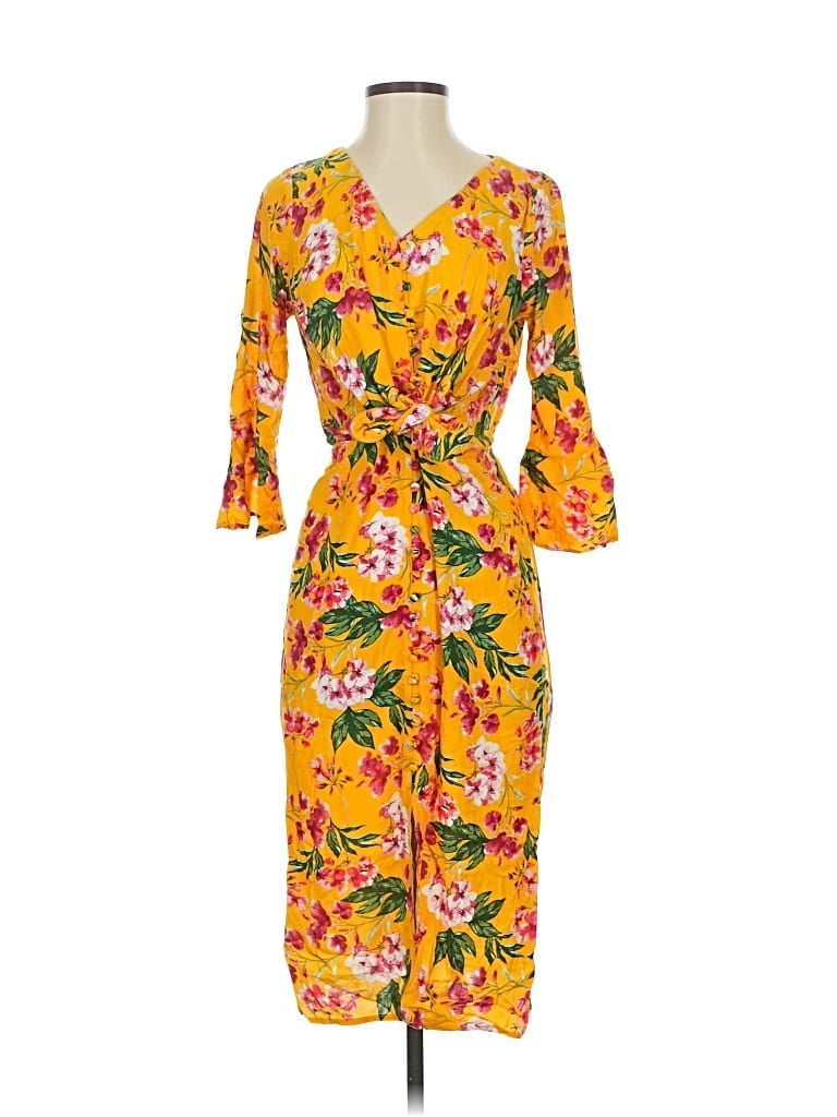 Pre-owned Lulus Casual Dress In Yellow