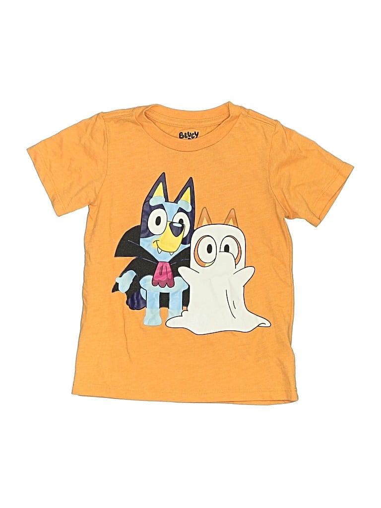 Pre-owned Bluey Kids' Short Sleeve T-shirt In Yellow