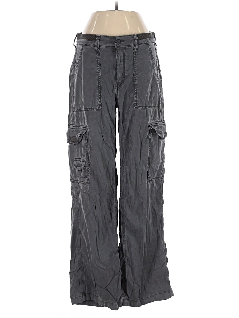 Pre-owned American Eagle Outfitters Cargo Pants In Gray