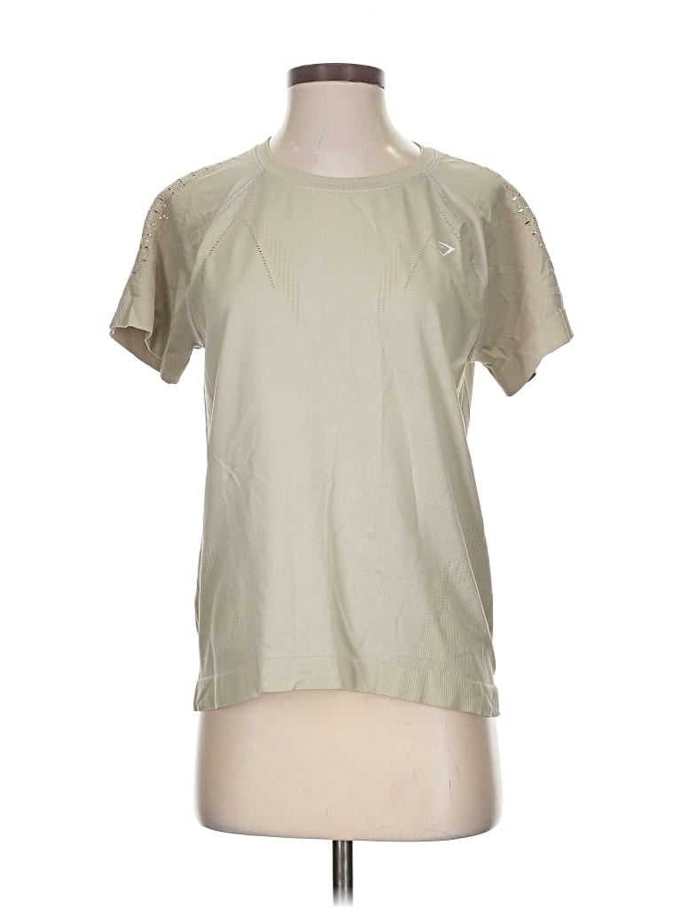 Pre-owned Gymshark Active T-shirt In Brown