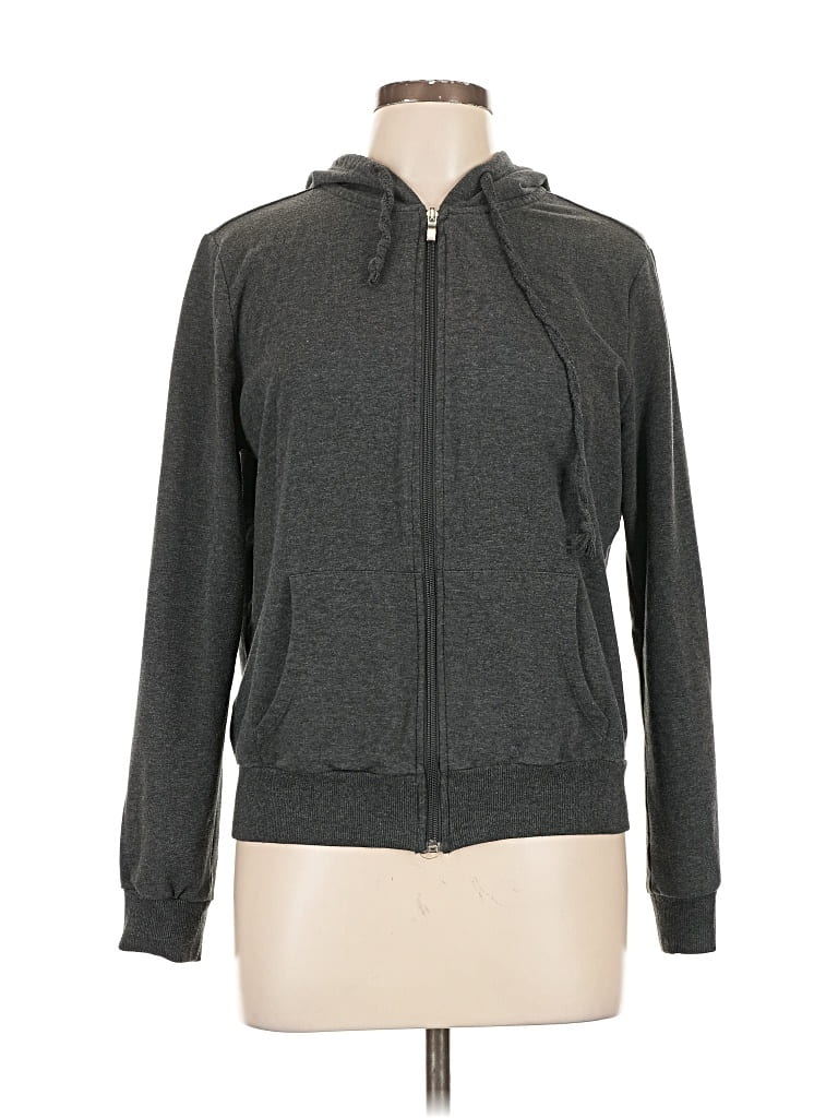 Pre-owned Ambiance Zip Up Hoodie In Gray