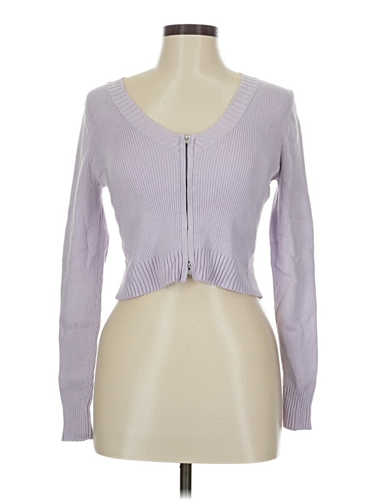 Pre-owned La Hearts Cardigan Sweater In Purple