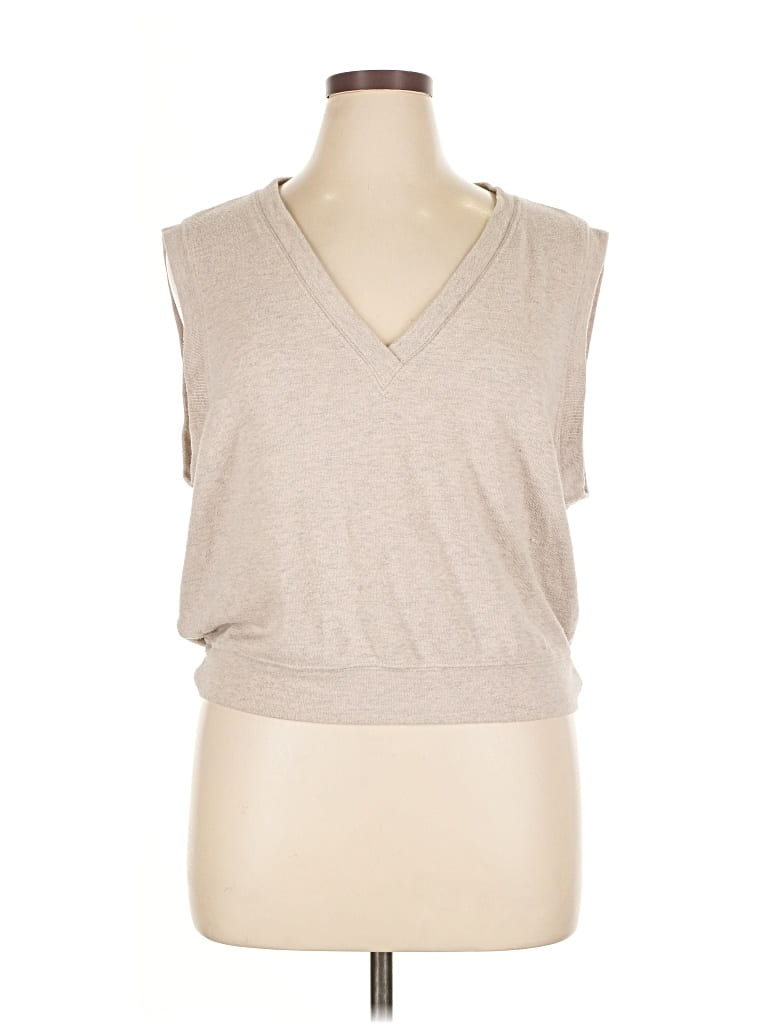 Pre-owned Donni Sweater Vest In Brown