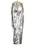 Gap 100% Polyester Metallic Silver Jeans Size 0 - photo 1