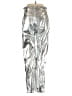 Gap 100% Polyester Metallic Silver Jeans Size 0 - photo 2
