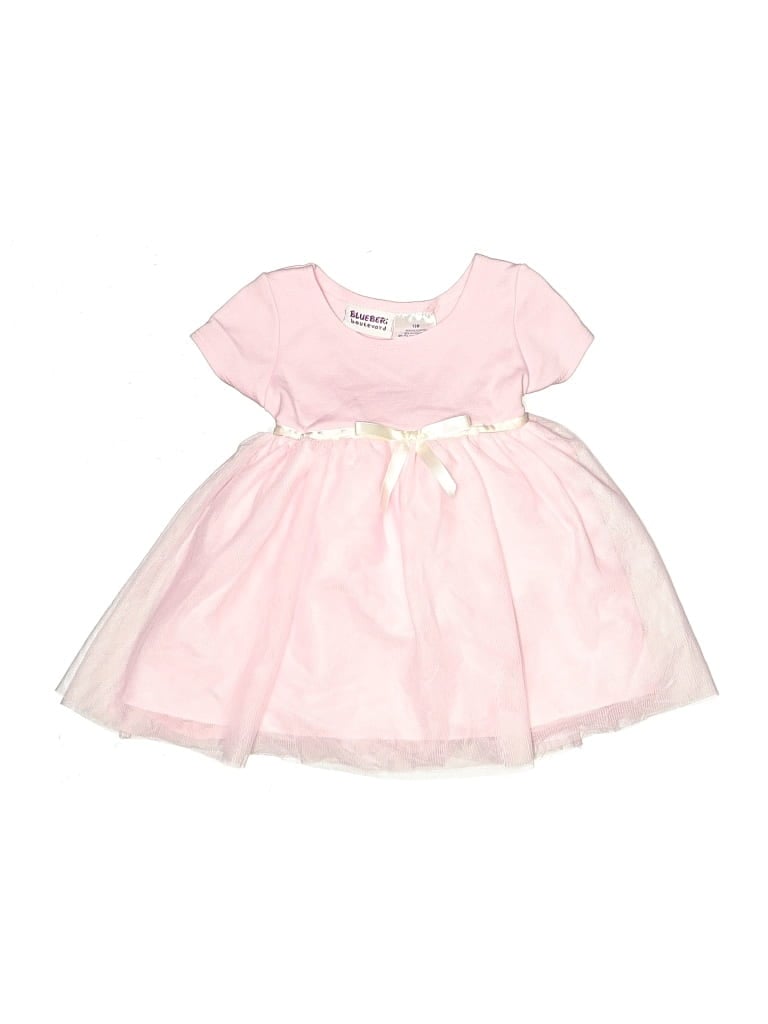 Pre-owned Blueberi Boulevard Babies' Dress In Pink