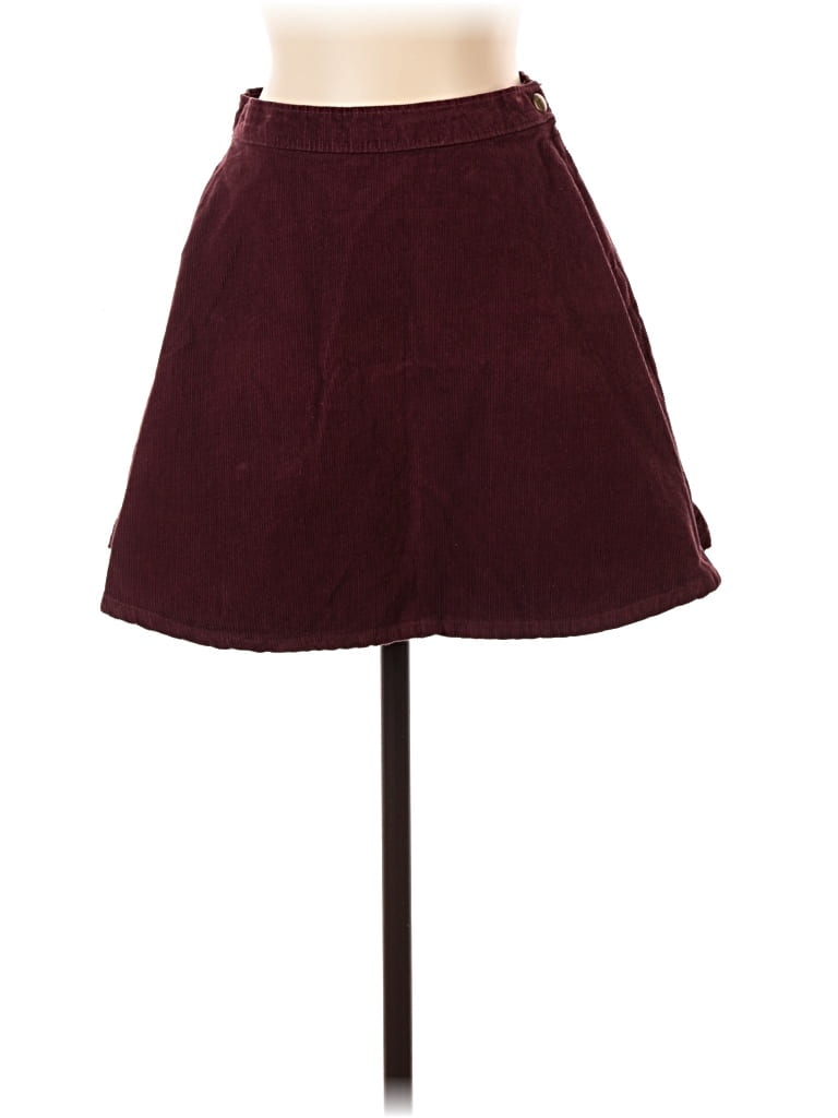 American Apparel Casual Skirt In Burgundy