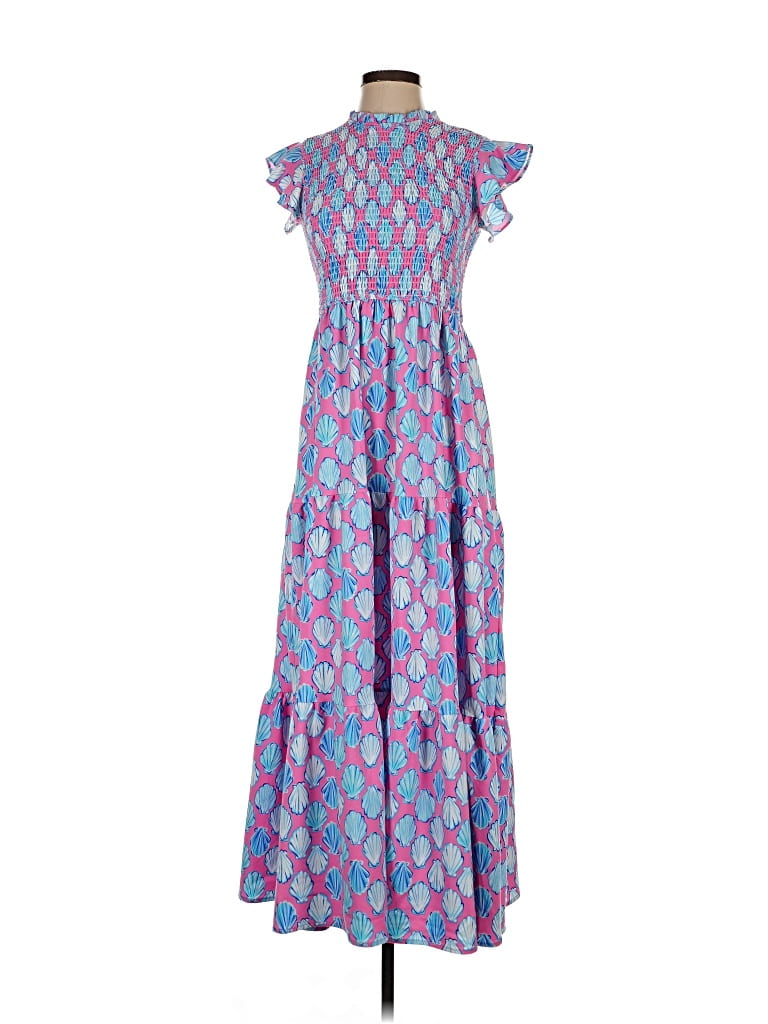 Pre-owned Simply Southern Casual Dress In Pink