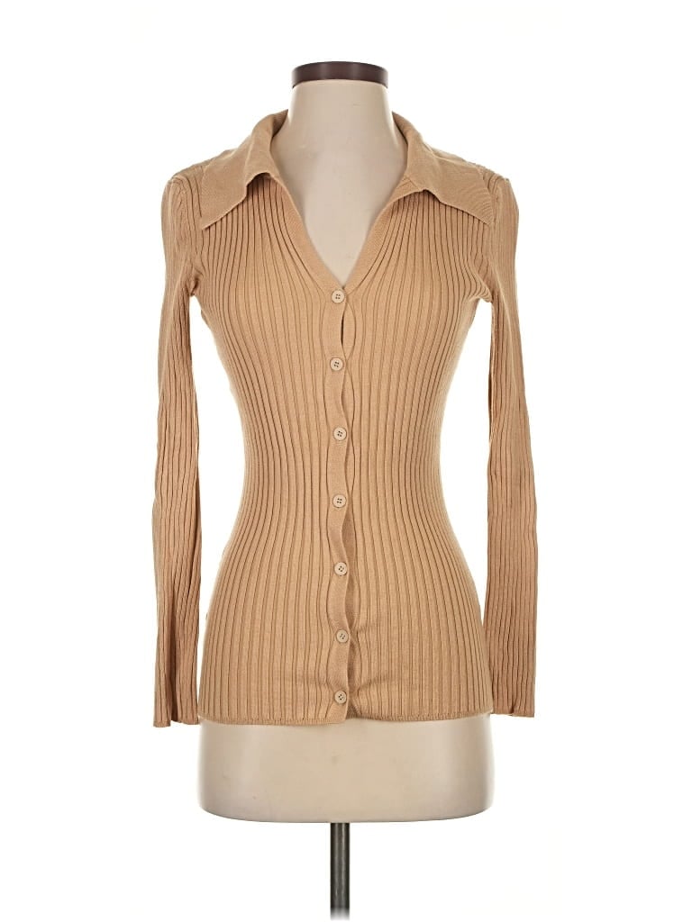 Pre-owned Dissh Long Sleeve Blouse In Brown