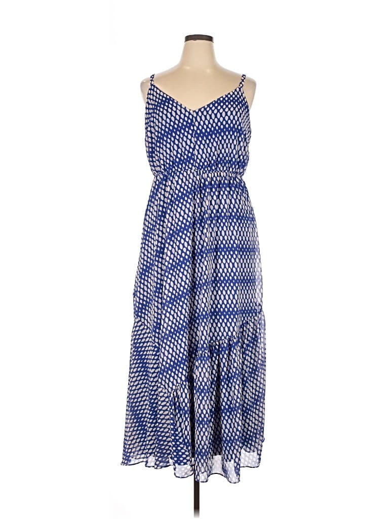 Pre-owned Lane Bryant Casual Dress In Blue