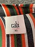CAbi 100% Polyester Stripes Orange Long Sleeve Blouse Size XS - photo 7