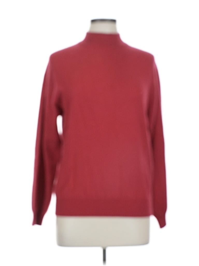 Pre-owned Charter Club Turtleneck Sweater In Burgundy
