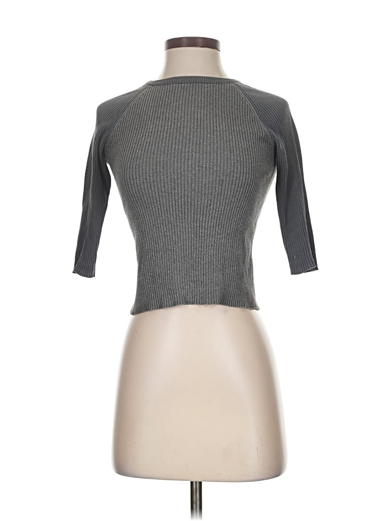 Pre-owned Gap Cardigan Sweater In Gray