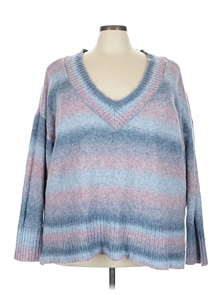 Pre-owned A.n.a. A New Approach Pullover Sweater In Blue