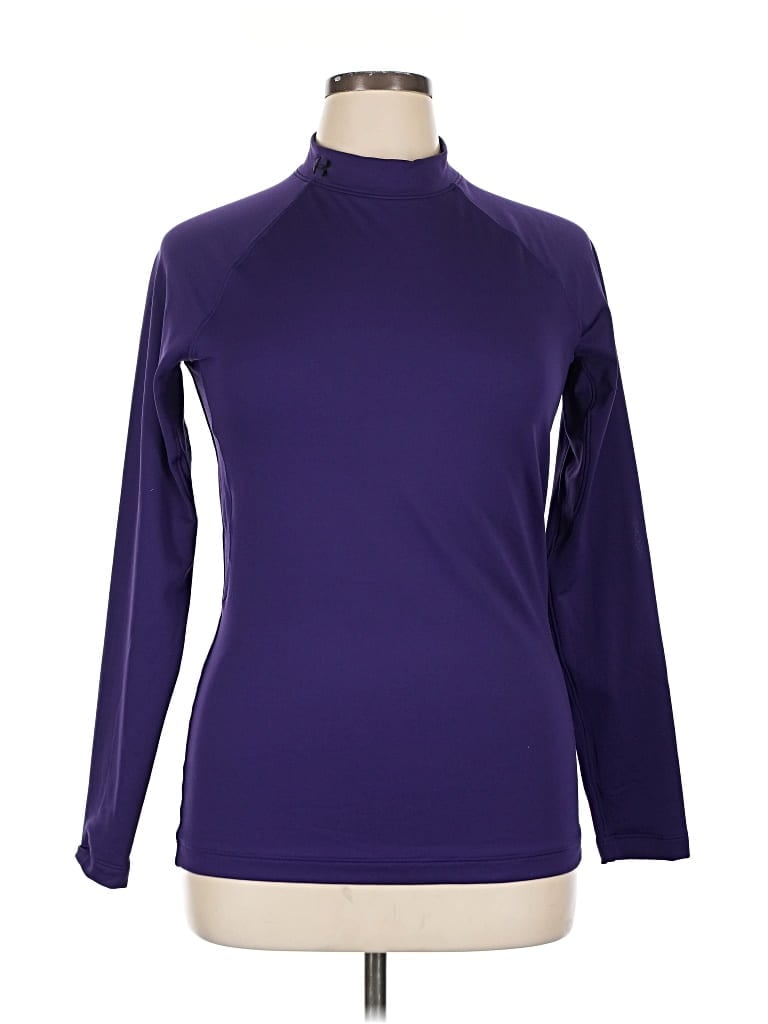 Pre-owned Under Armour Turtleneck Sweater In Purple