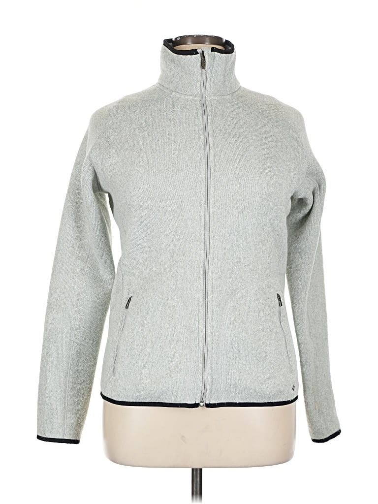 Pre-owned Columbia Cardigan Sweater In Gray