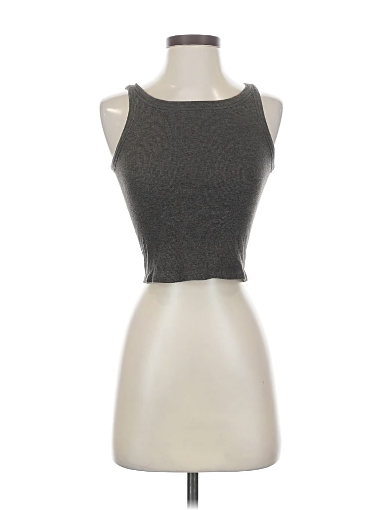 Pre-owned Everlane Tank Top Gray Strapless Neckline Tops