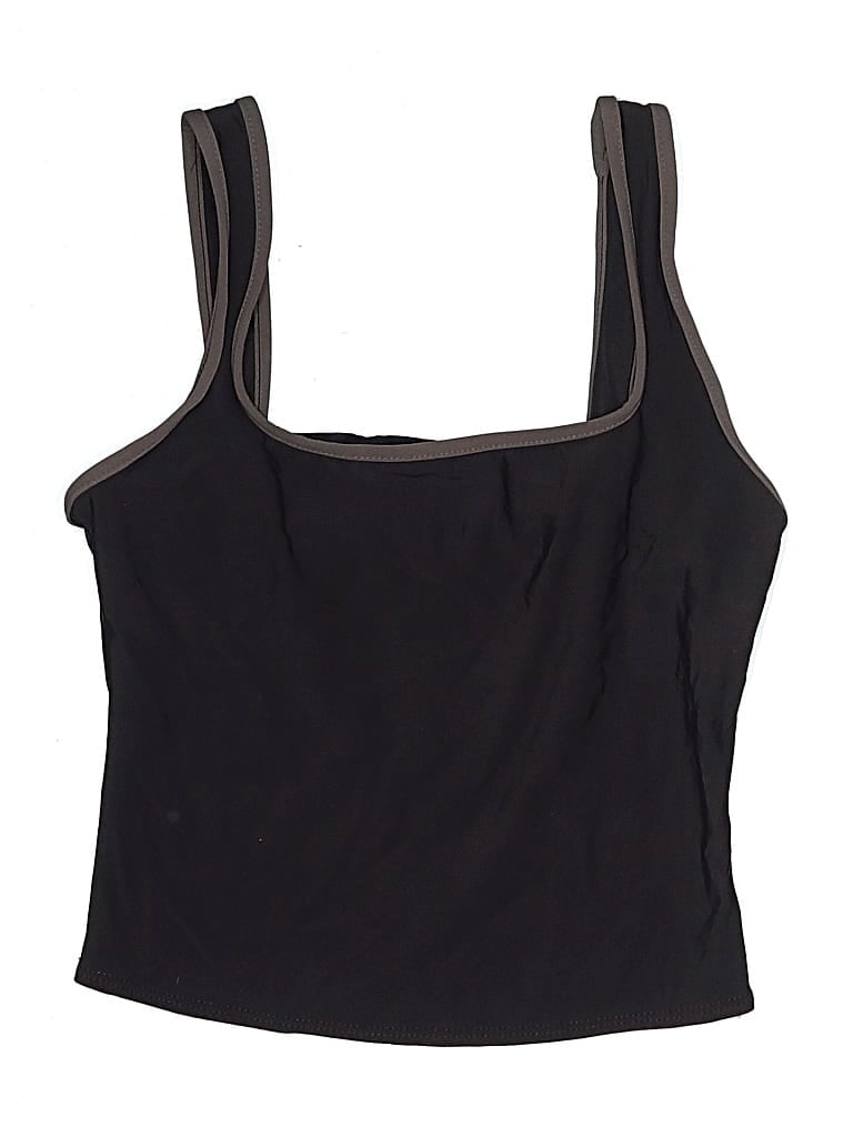 Pre-owned Calvin Klein Swimsuit Top Black Swimwear