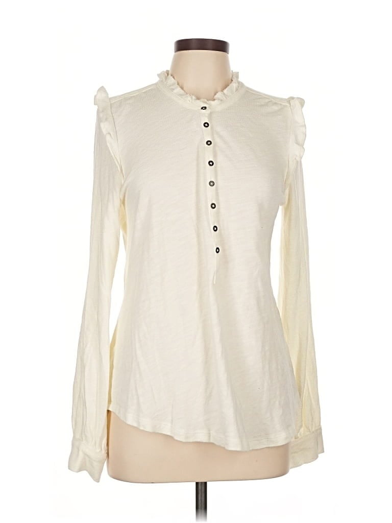 Pre-owned Pilcro Cardigan Sweater In White