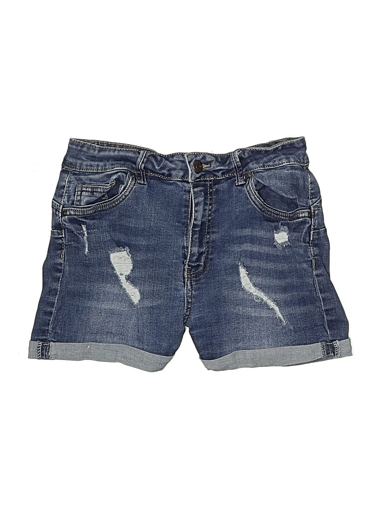 Pre-owned Wax Jean Denim Shorts In Blue