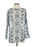 Dylan Silver Long Sleeve Blouse Size S - photo 2