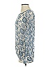 Dylan Silver Long Sleeve Blouse Size S - photo 5