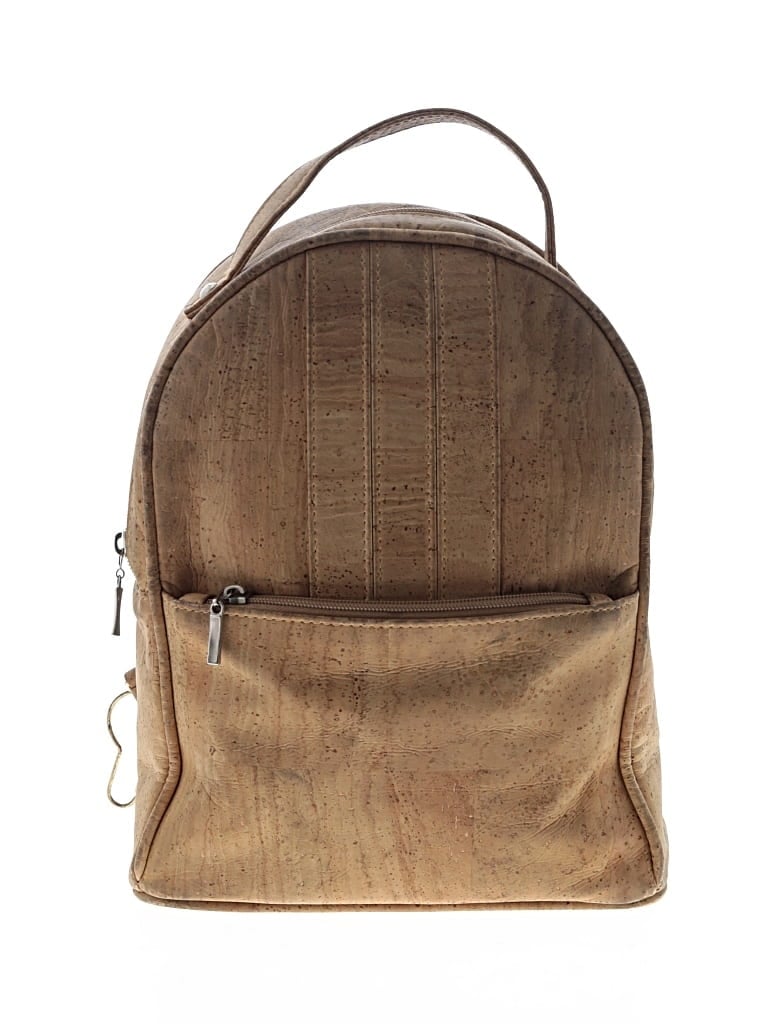Pre-owned Natural Cork Leather Backpack In Brown