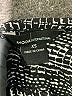 Moda International 100% Polyester Tweed Silver Long Sleeve Blouse Size XS - photo 7