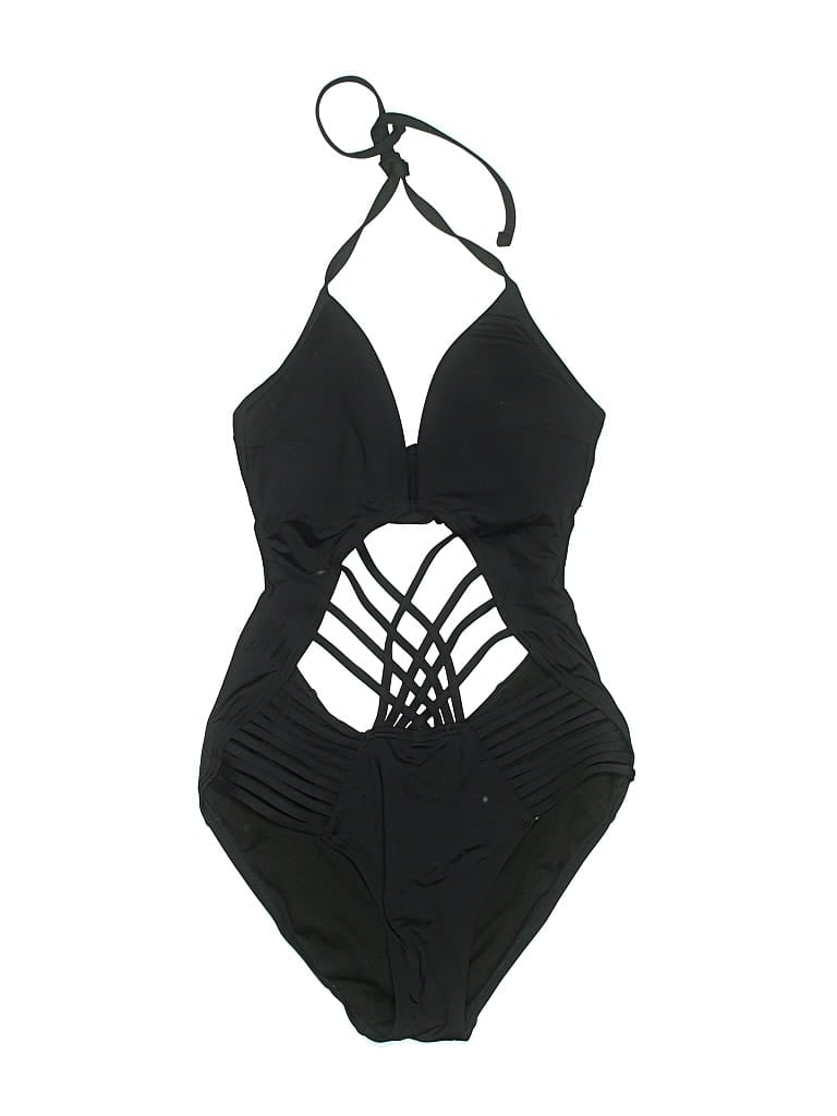 Pre-owned Kenneth Cole New York One Piece Swimsuit In Black