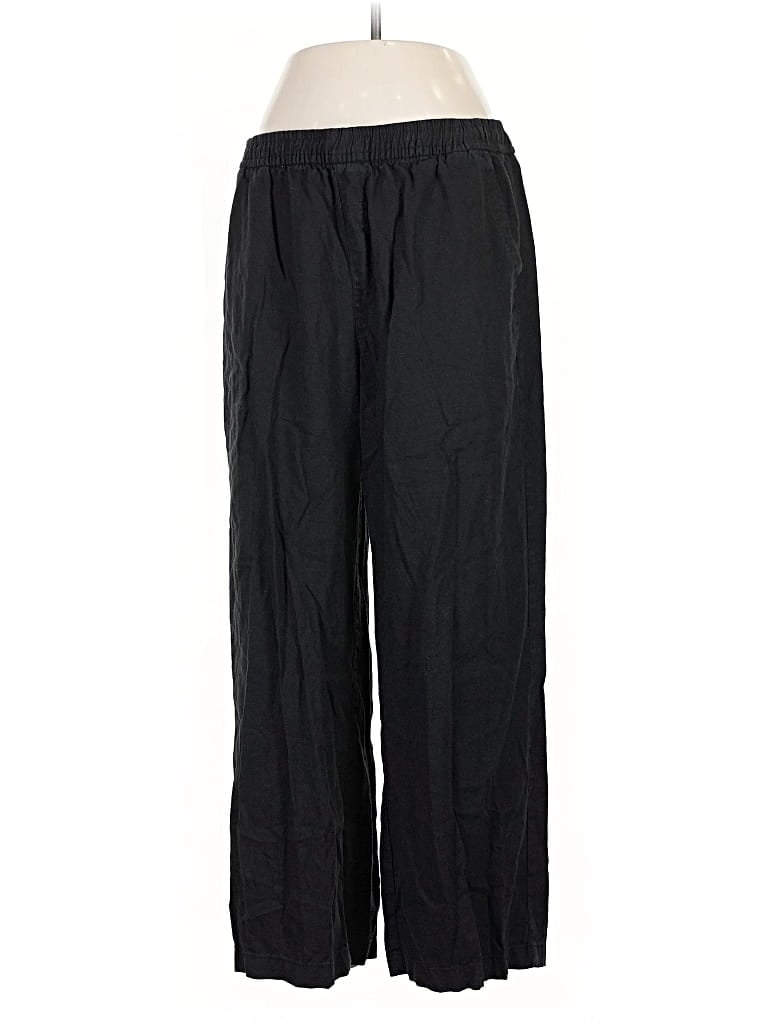 Pre-owned Old Navy Linen Pants In Black