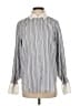 Derek Lam 10 Crosby Stripes Ivory Long Sleeve Button-Down Shirt Size S - photo 1